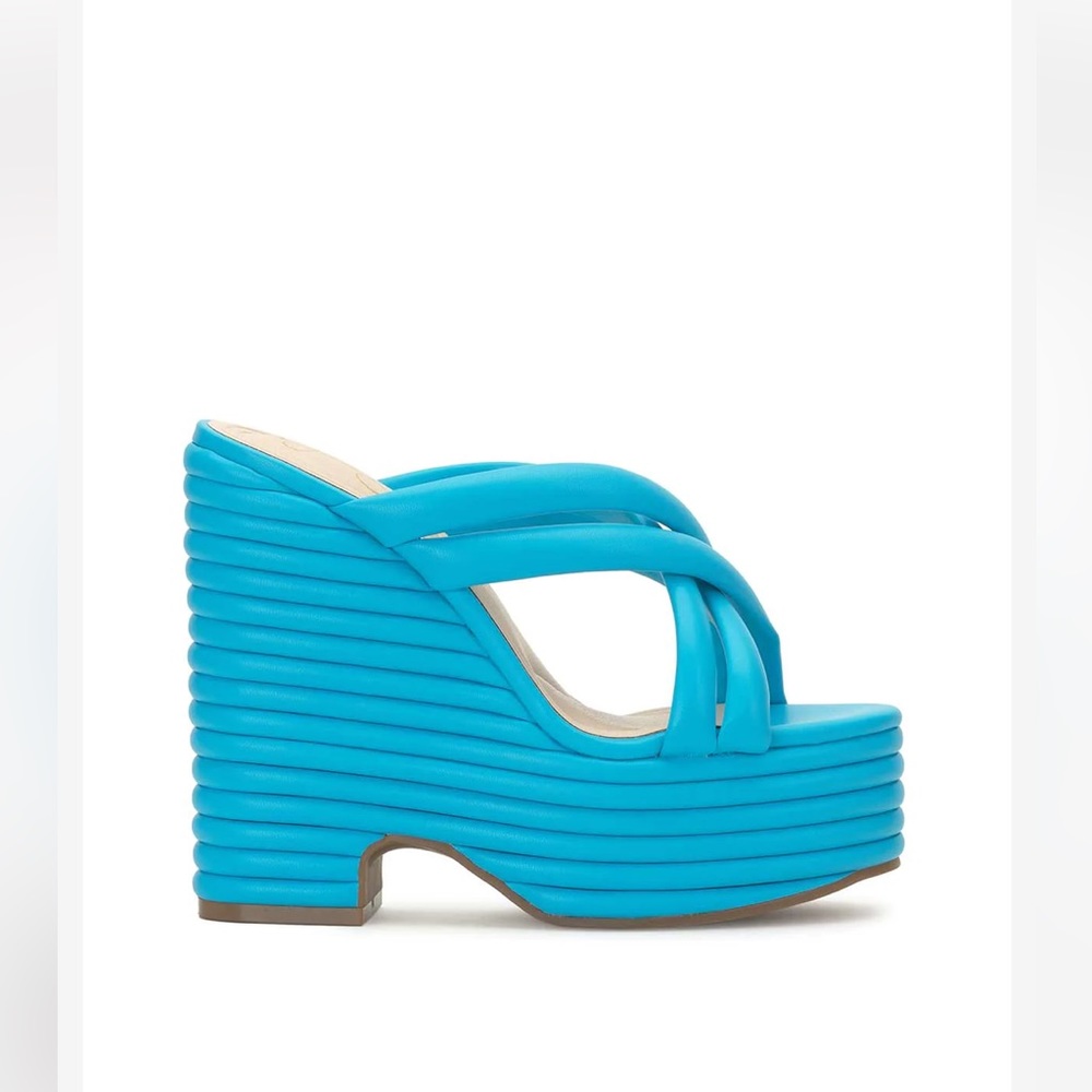 Jessica Simpson Citali Platfrom Wedge in Nevada Blue